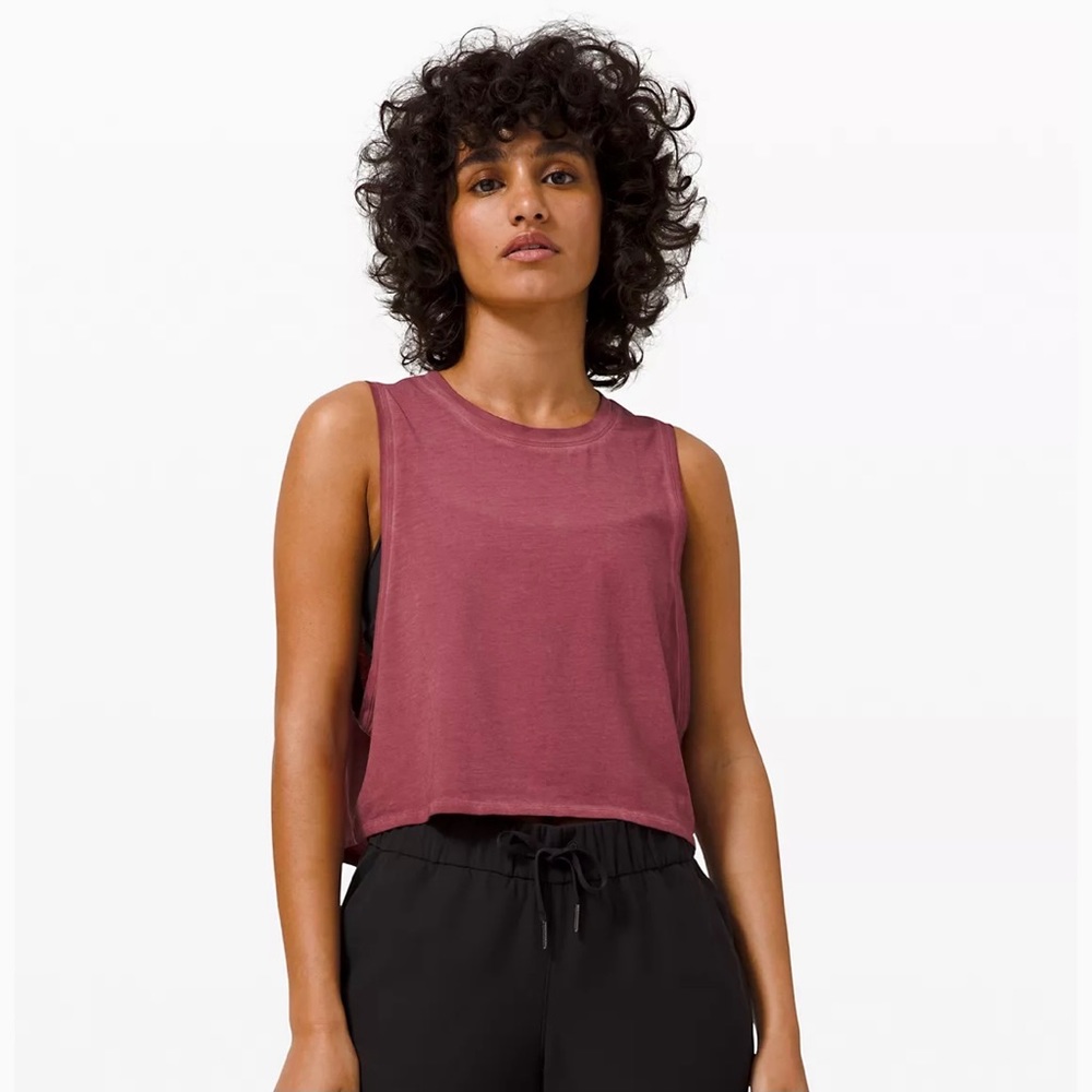 Lululemon Cut Back Crop Tank Top *Wash